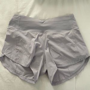 Lululemon shorts in a lavender in size 2 Tall